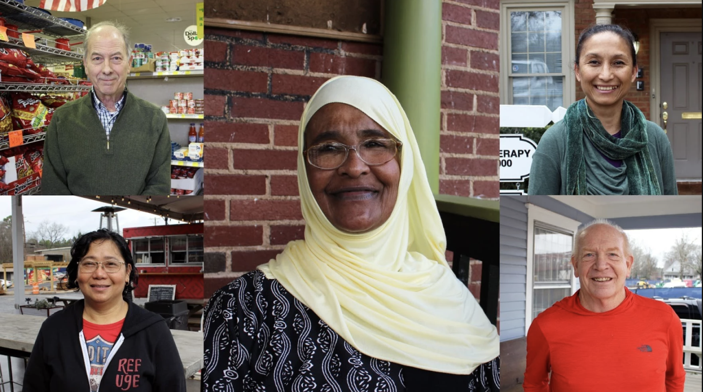 A photo montage of story participants.